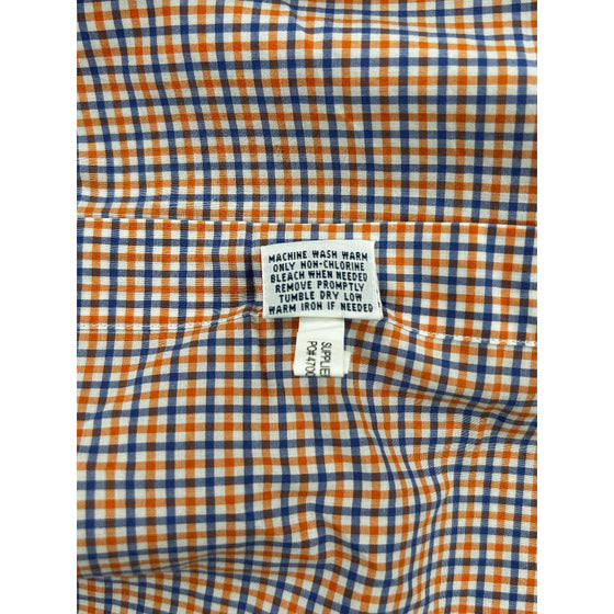 Ralph Lauren Checkered Shirt - Large - Orange Cotton