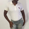 Vintage white Moncler Polo Shirt - womens large