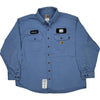 Carhartt Work Shirt - 2XL - Blue Cotton Nylon