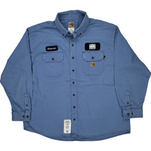  Carhartt Work Shirt - 2XL - Blue Cotton Nylon