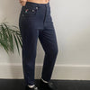 Vintage navy Moschino Jeans Trousers - womens 29" waist