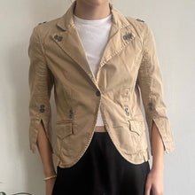  Vintage beige Richmond Jacket - womens medium