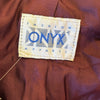 Vintage purple Onyx Leather Jacket - womens small