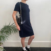 Vintage navy Burberry London Mini Dress - womens medium