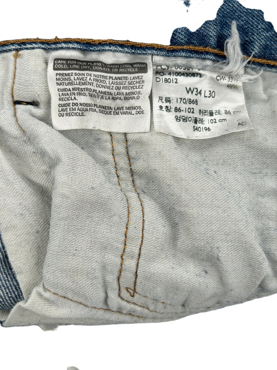 Levis 501 Jeans - W34 L30 Blue