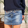 Vintage blue Take Two Denim Skirt - womens 32" waist