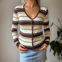  Vintage brown Louise Fd Cardigan - womens medium