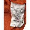 Carhartt Loose Fit Long Sleeve Henley Shirt - Small - Orange Cotton Blend