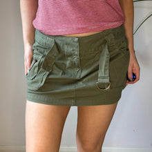  Vintage khaki Pmk Mini Skirt - womens 30" waist