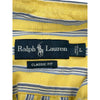 Ralph Lauren Classic Fit Striped Shirt - Large - Yellow Cotton