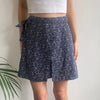 Vintage navy Max & Co Wrap Skirt - womens 25" waist