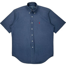  Ralph Lauren Blake Short Sleeve Shirt - Medium - Blue Cotton