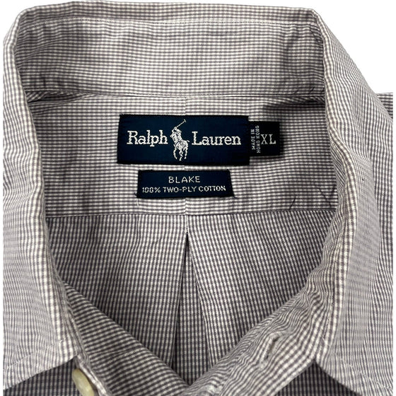 Ralph Lauren Blake Button-Down Shirt - XL - Grey Cotton