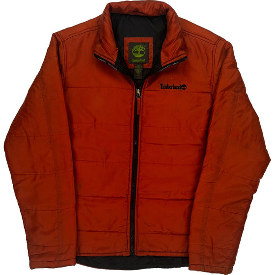 Timberland Puffer Jacket - Medium - Orange Polyester