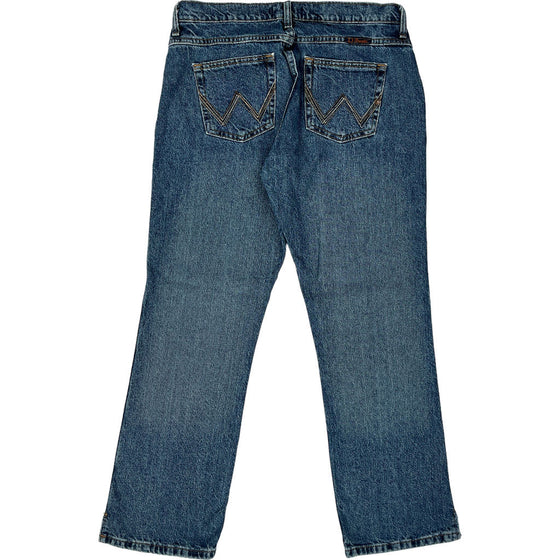 Wrangler Cowgirl Cut Jeans - 32W 30L - Blue Cotton