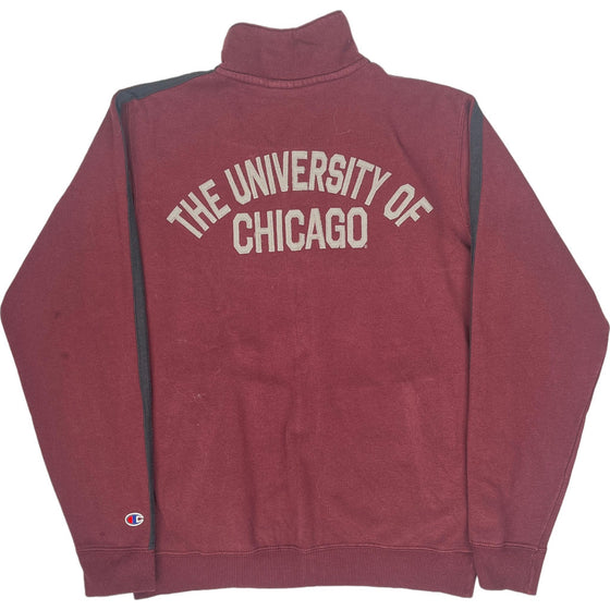 Champion UChicago Zip-Up Jacket - Large - Burgundy Cotton