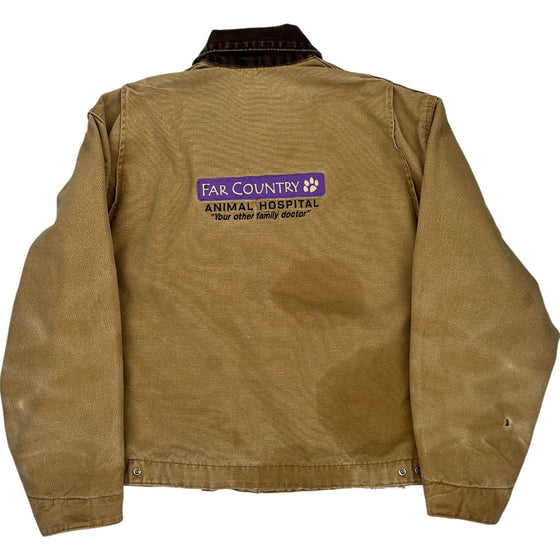 Carhartt Jacket Workwear Embroidered - XL - Beige Cotton