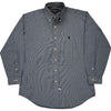 Ralph Lauren Yarmouth Collared Shirt - Medium  - Grey Cotton