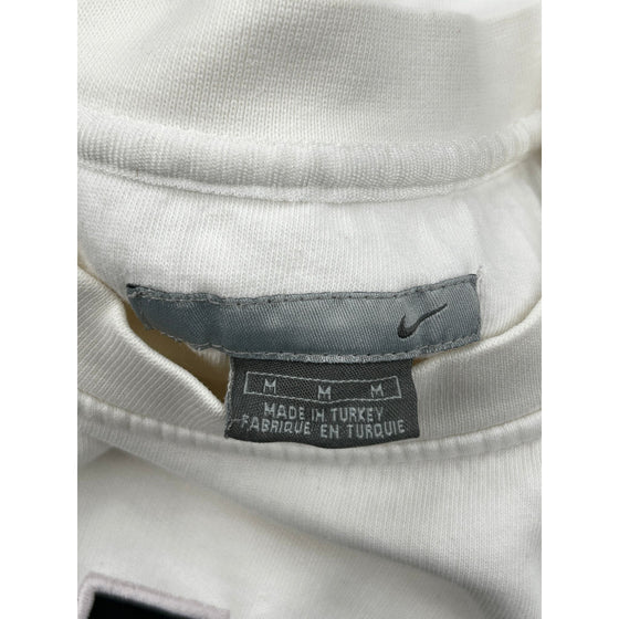 Nike Logo Sweatshirt - Medium - White Cotton Blend