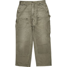  Carhartt Double Knee Carpenter Trousers - 31W 29L - Beige Cotton