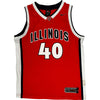 Nike Illinois Basketball Jersey - Large - Red Polyester