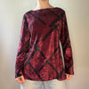 Vintage burgundy Gabriele Bellini Top - womens medium