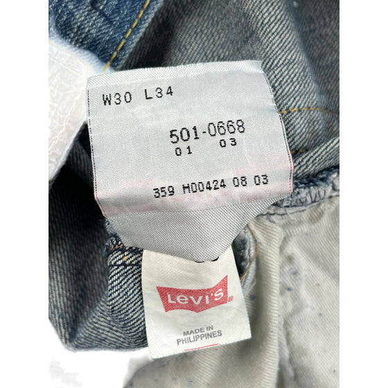 Levis 501 Jeans - 32W 31L - Blue Cotton