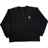 Carhartt K128 Long Sleeve Shirt - XL - Black Cotton