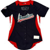 Majestic American All-Star Baseball Jersey - Small - Black Polyester