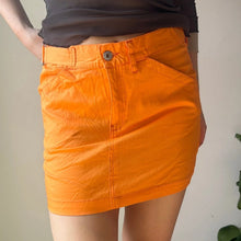  Vintage orange St. Diego Mini Skirt - womens 29" waist