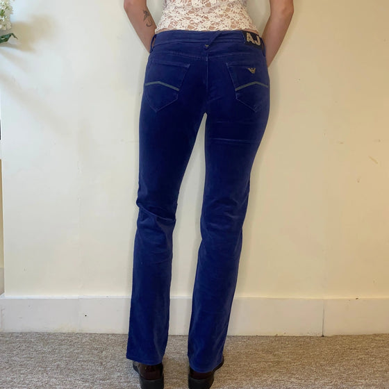 Vintage blue Armani Jeans Trousers - womens 30" waist