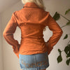 Vintage orange Castello Donna Shirt - womens medium