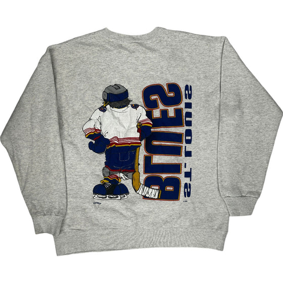 St. Louis Blues Sweatshirt - Large - Grey Cotton