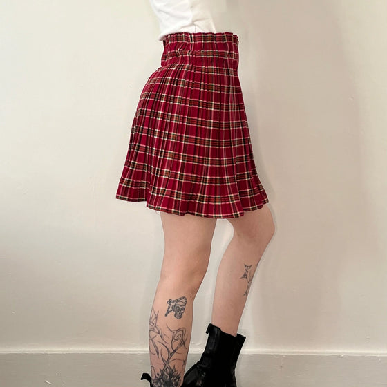 Vintage red So Allure Mini Skirt - womens 24" waist