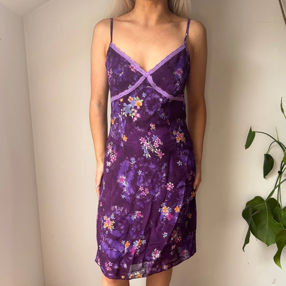 Vintage purple Motivi Midi Dress - womens small