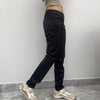 Vintage black Guess Trousers - womens 30" waist