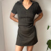 Vintage khaki Benetton Midi Dress - womens small