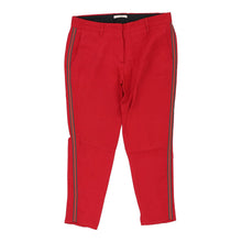  Prada Cropped Trousers - 34W UK 12 Red Cotton