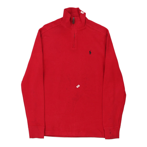 Vintage red Ralph Lauren 1/4 Zip - mens small