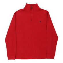  Vintage red Ralph Lauren 1/4 Zip - mens medium