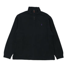  Vintage black Ralph Lauren 1/4 Zip - mens medium