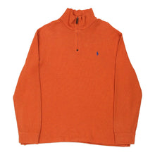  Vintage orange Ralph Lauren 1/4 Zip - mens x-large