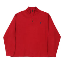  Vintage red Ralph Lauren 1/4 Zip - mens x-large