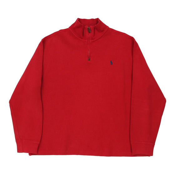 Vintage red Ralph Lauren 1/4 Zip - mens x-large