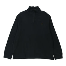  Vintage black Ralph Lauren 1/4 Zip - mens x-large