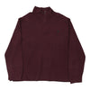 Vintage burgundy Ralph Lauren 1/4 Zip - mens xx-large