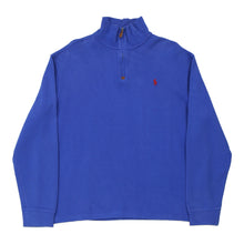  Vintage blue Ralph Lauren 1/4 Zip - mens large