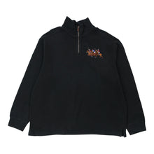  Vintage black Ralph Lauren 1/4 Zip - mens x-large