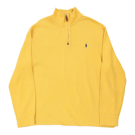 Vintage yellow Ralph Lauren 1/4 Zip - mens x-large