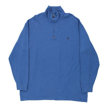  Vintage blue Ralph Lauren 1/4 Zip - mens xx-large